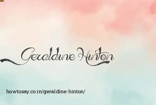 Geraldine Hinton