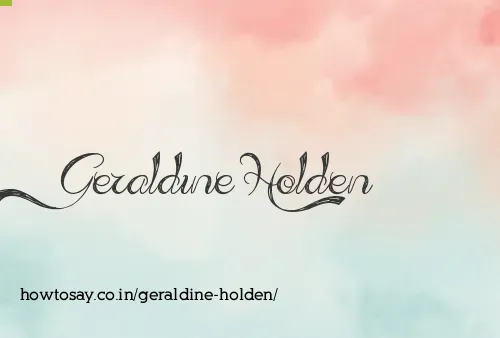Geraldine Holden