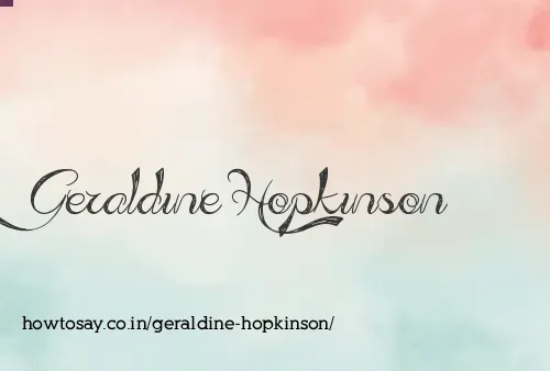 Geraldine Hopkinson