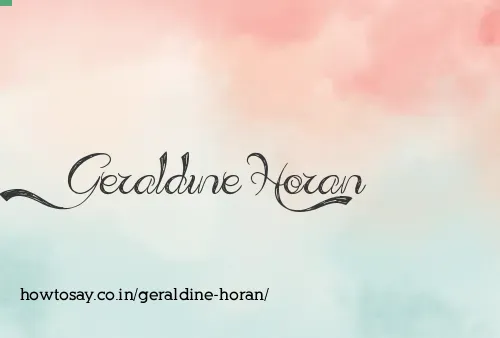 Geraldine Horan
