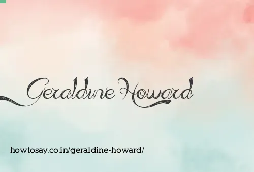 Geraldine Howard