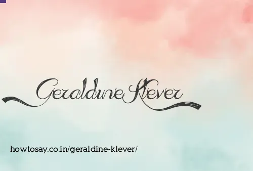 Geraldine Klever