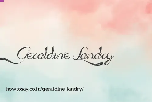 Geraldine Landry