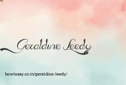 Geraldine Leedy