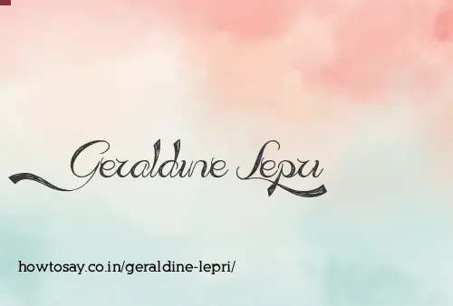 Geraldine Lepri