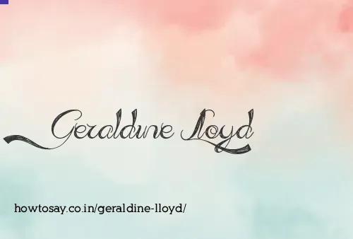 Geraldine Lloyd