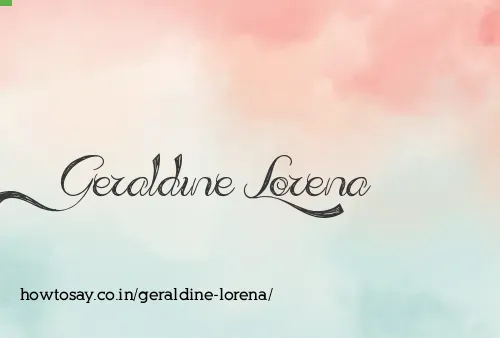Geraldine Lorena