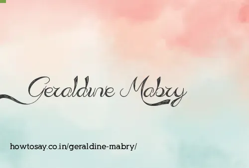 Geraldine Mabry