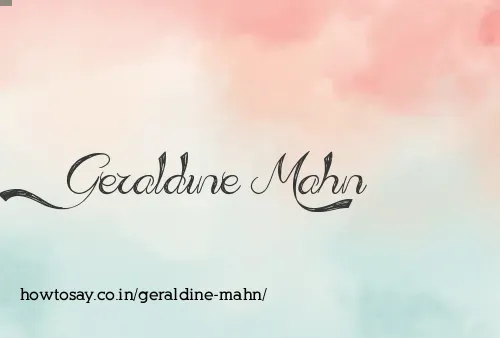 Geraldine Mahn