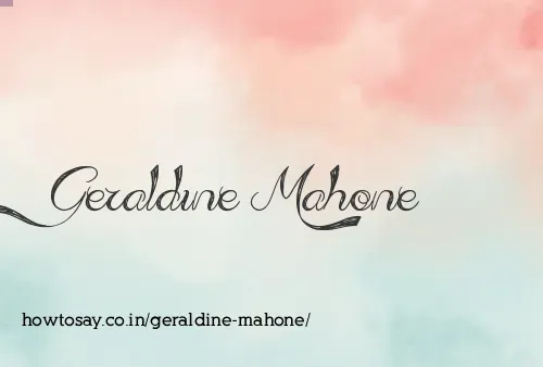 Geraldine Mahone