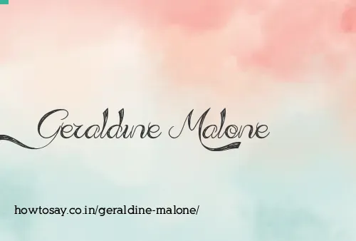 Geraldine Malone