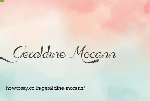 Geraldine Mccann