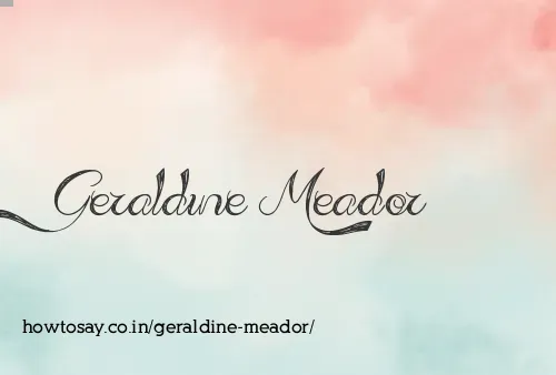 Geraldine Meador