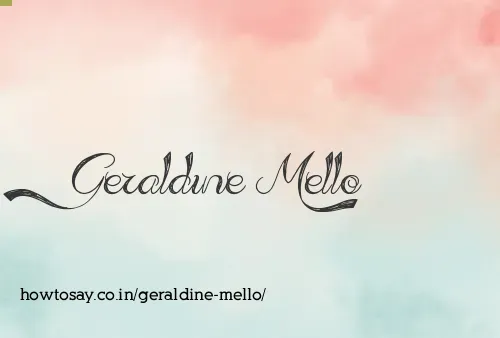 Geraldine Mello