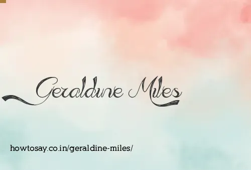 Geraldine Miles
