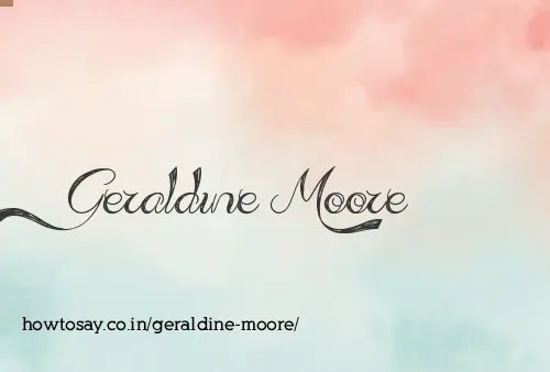 Geraldine Moore
