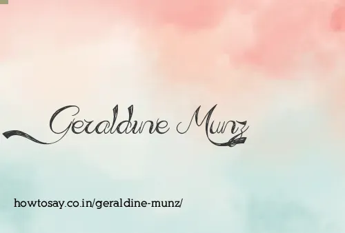 Geraldine Munz