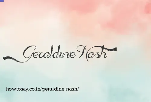 Geraldine Nash