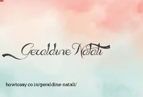 Geraldine Natali