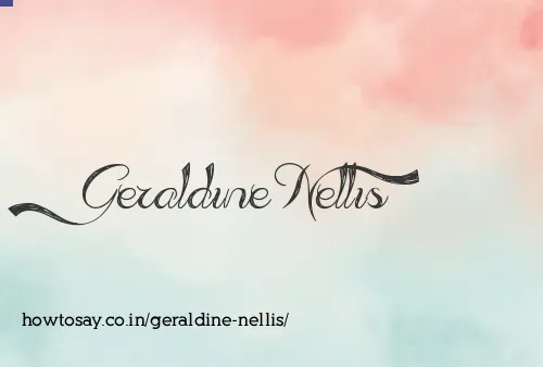 Geraldine Nellis