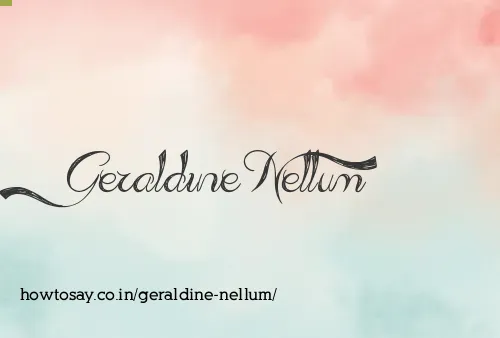 Geraldine Nellum
