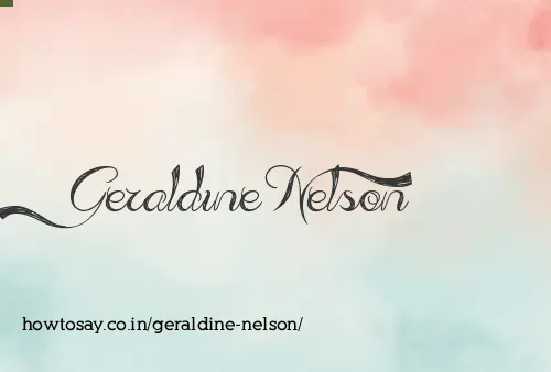 Geraldine Nelson