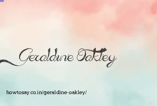 Geraldine Oakley