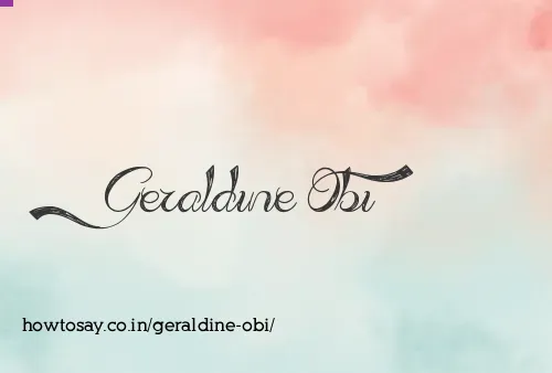 Geraldine Obi