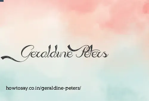 Geraldine Peters