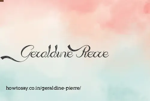 Geraldine Pierre