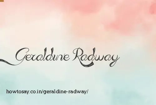 Geraldine Radway