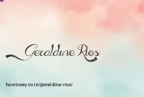 Geraldine Rios