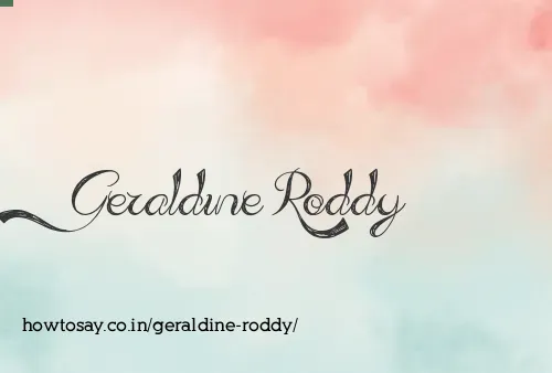 Geraldine Roddy