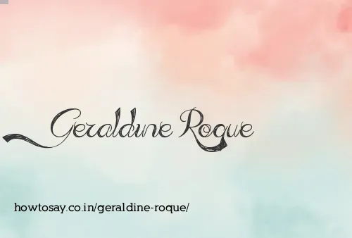 Geraldine Roque