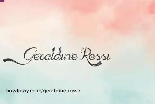 Geraldine Rossi