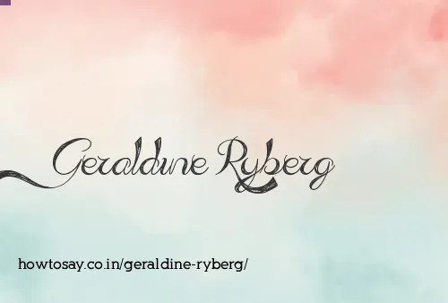 Geraldine Ryberg