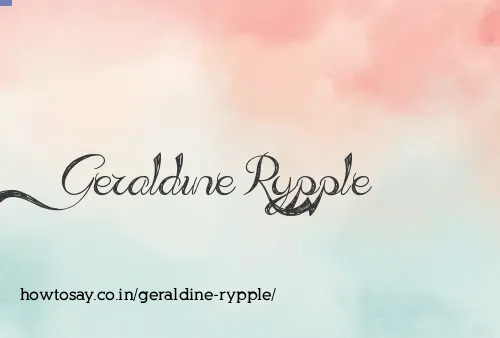 Geraldine Rypple