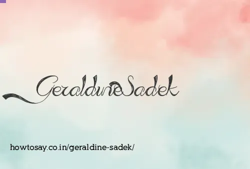 Geraldine Sadek