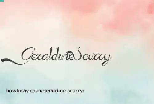 Geraldine Scurry