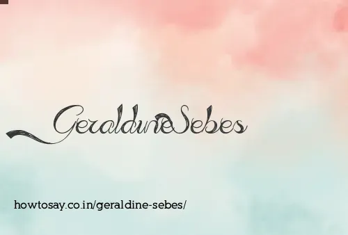 Geraldine Sebes