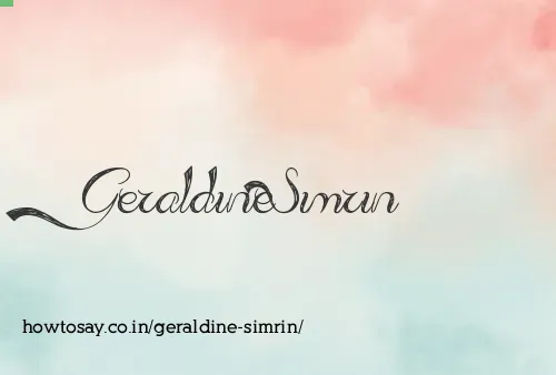 Geraldine Simrin