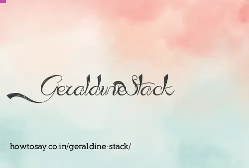 Geraldine Stack