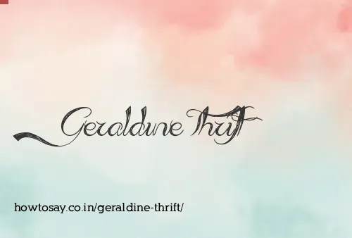 Geraldine Thrift