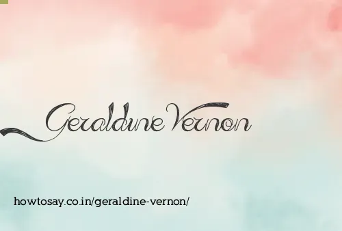 Geraldine Vernon