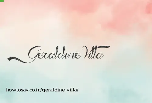 Geraldine Villa