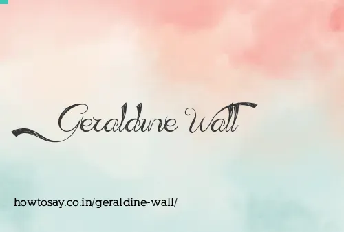 Geraldine Wall