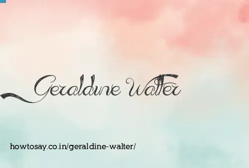 Geraldine Walter