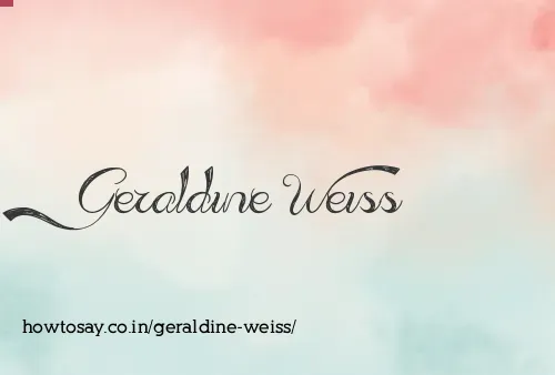Geraldine Weiss