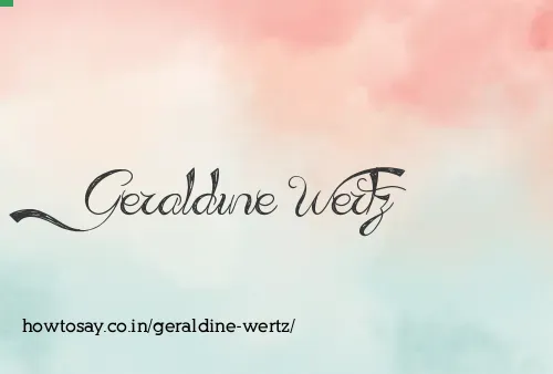 Geraldine Wertz