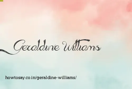 Geraldine Williams